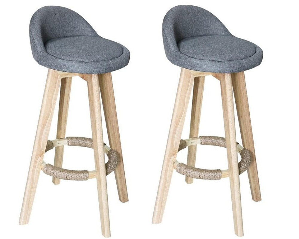 Bar Stools Chair 360 Degree Swivel gray