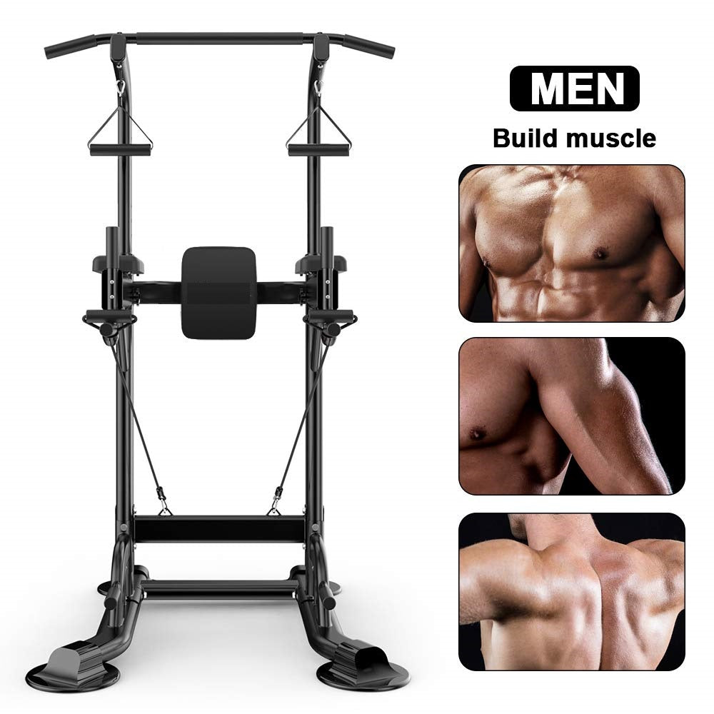 Adjustable Chin Up Pull Up Power Tower Station Workout