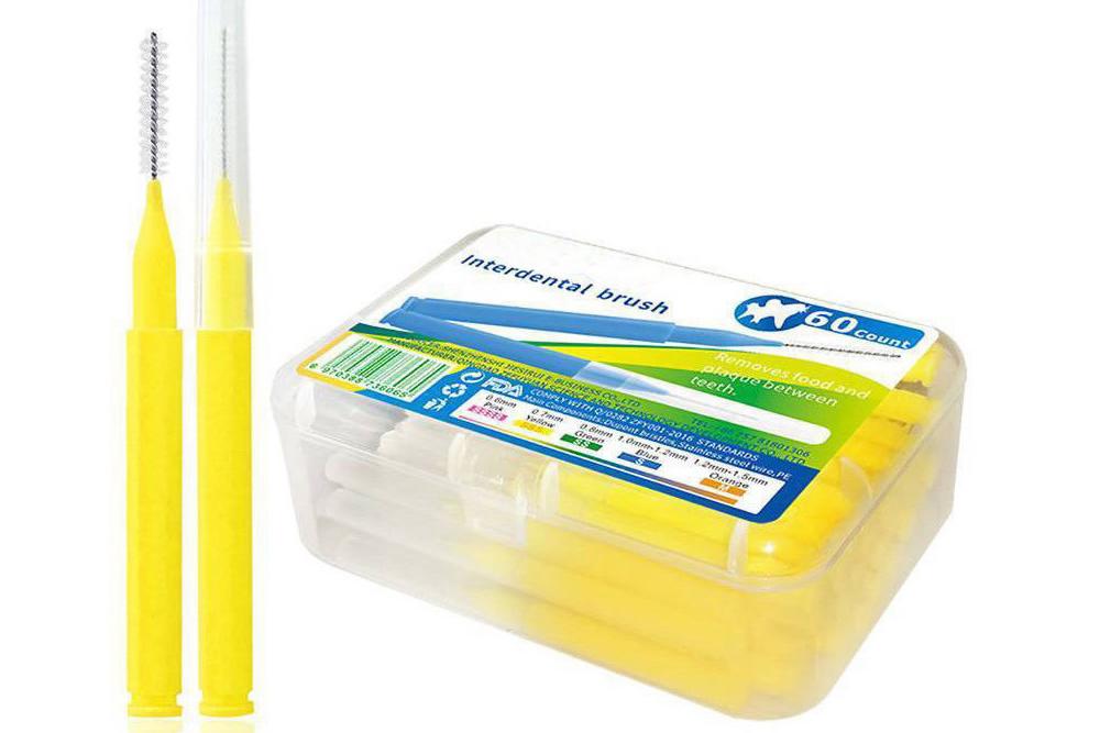 60Pcs X 0.7 mm Interdental Brushes Health Care Tooth