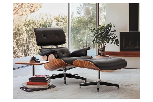 Replica Chair with Ottoman Lounge Chair