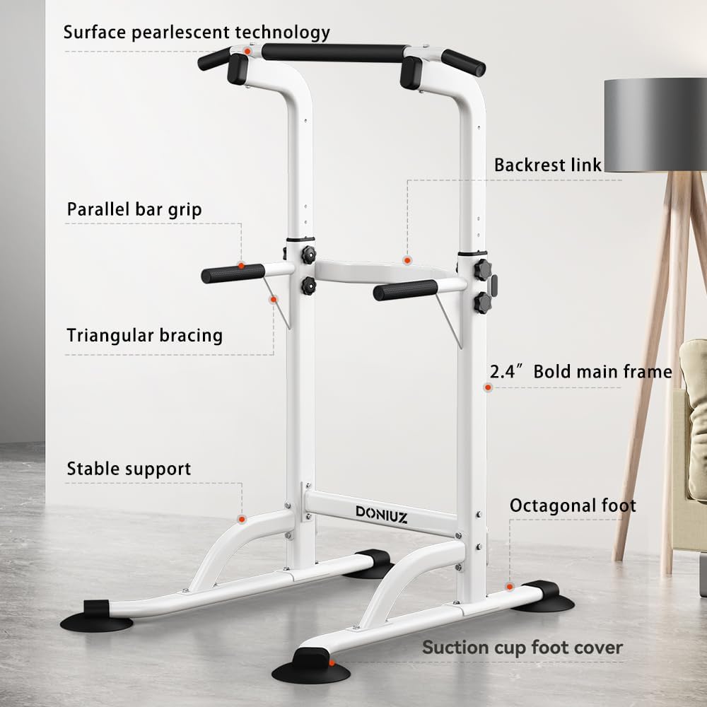 Power Tower Pull-Up & Chin-Up Station – Adjustable Workout Equipment