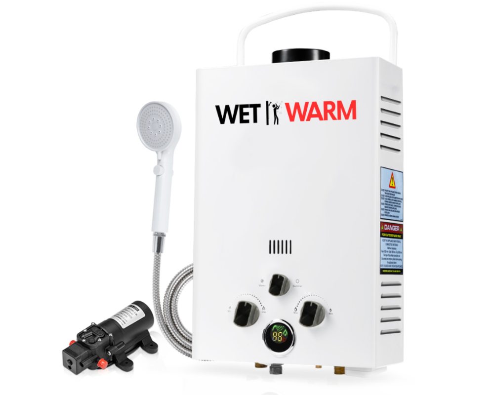 Gas Water Heater 8L + 12V Pump