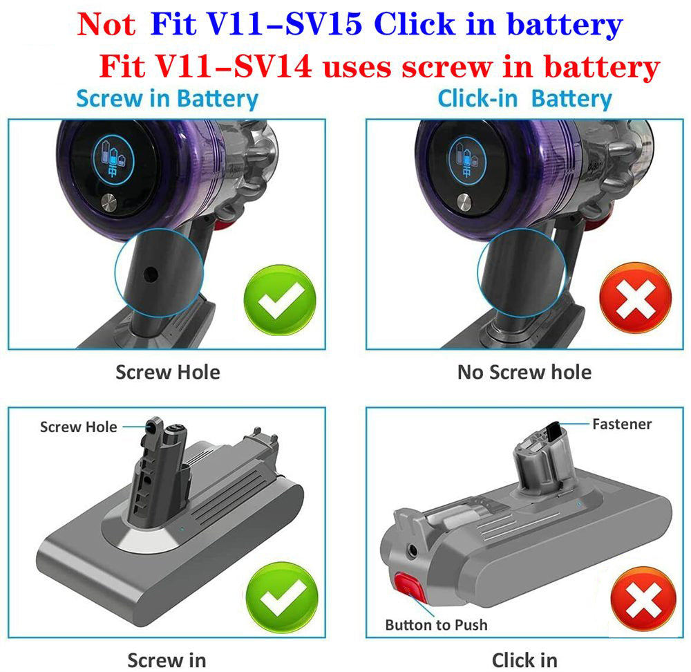 Dyson V11 Battery 4000mAh Replacement