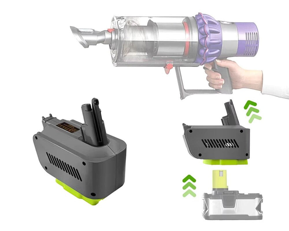 Dyson V10 Adapter for Ryobi 18V Lithium Battery Converter