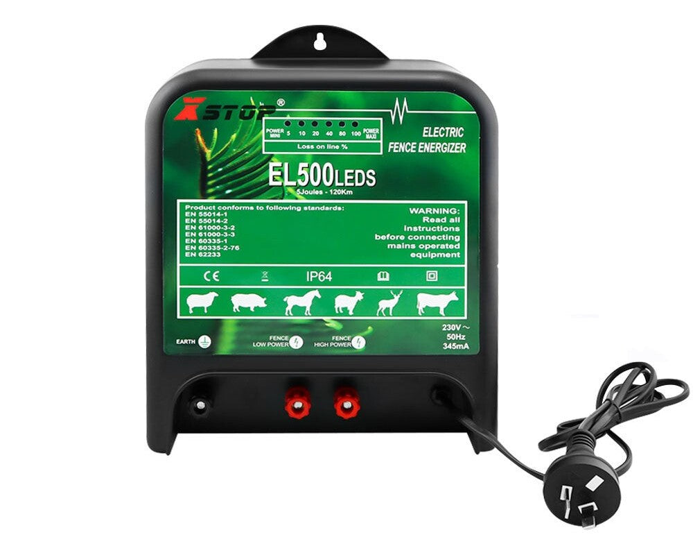 120km Electric Fence Energiser Energizer Charger 5J 240V