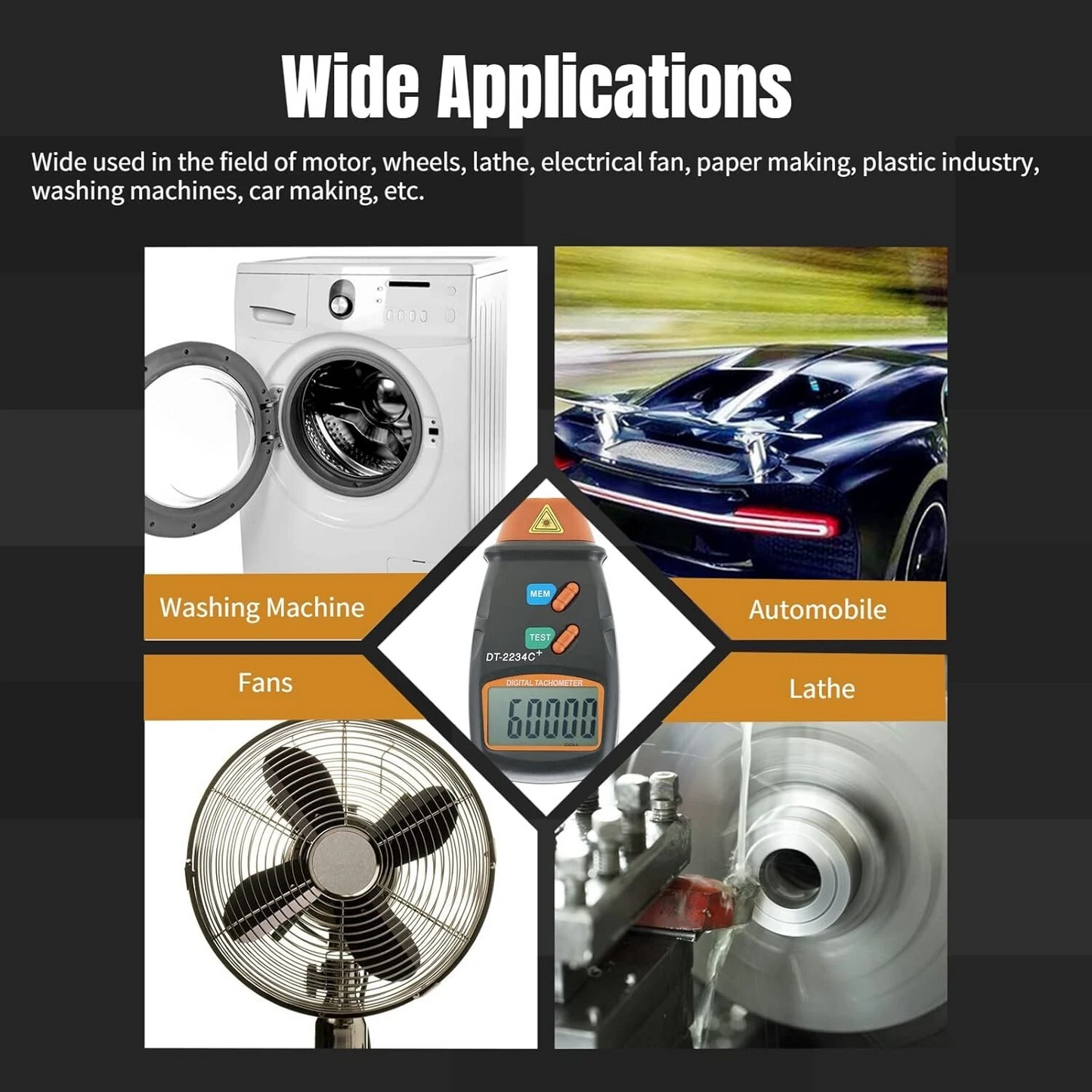 Digital Tachometer Engine digital speedometer