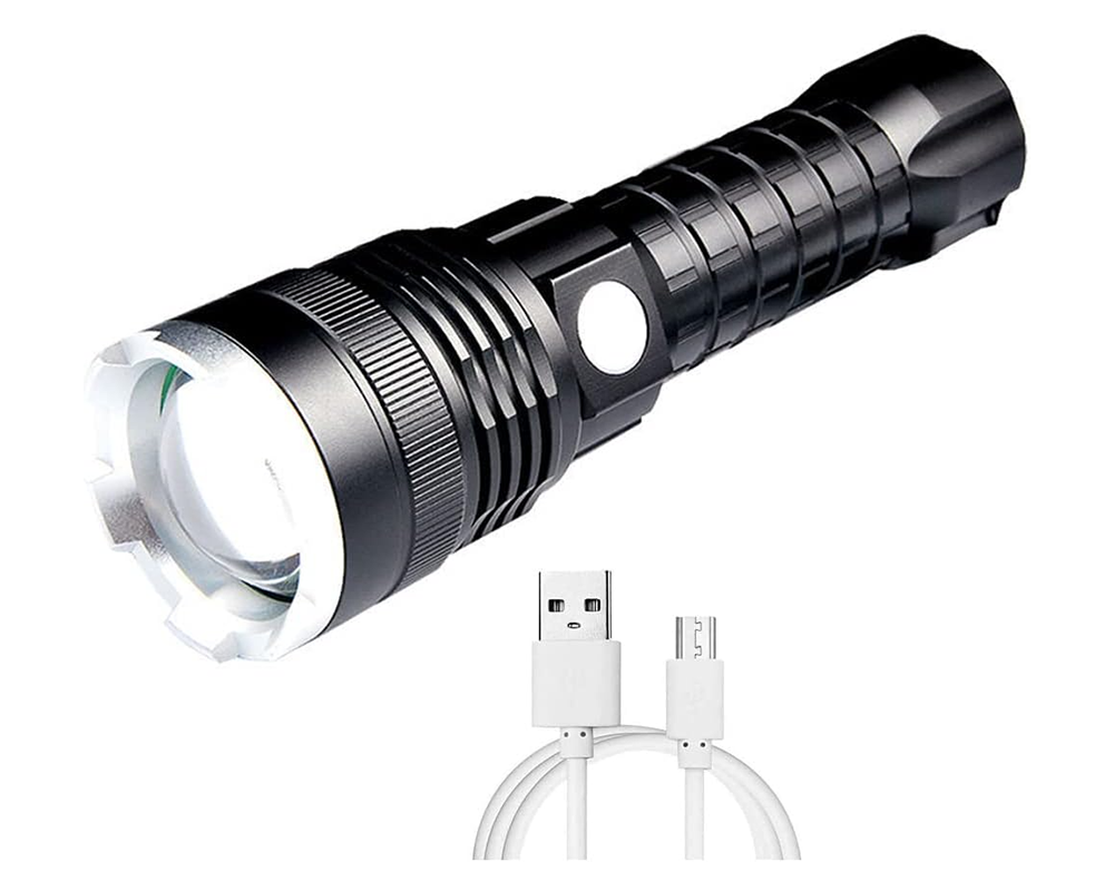 LED Torch Flashlight Light Rechargeable Camping Outdoor