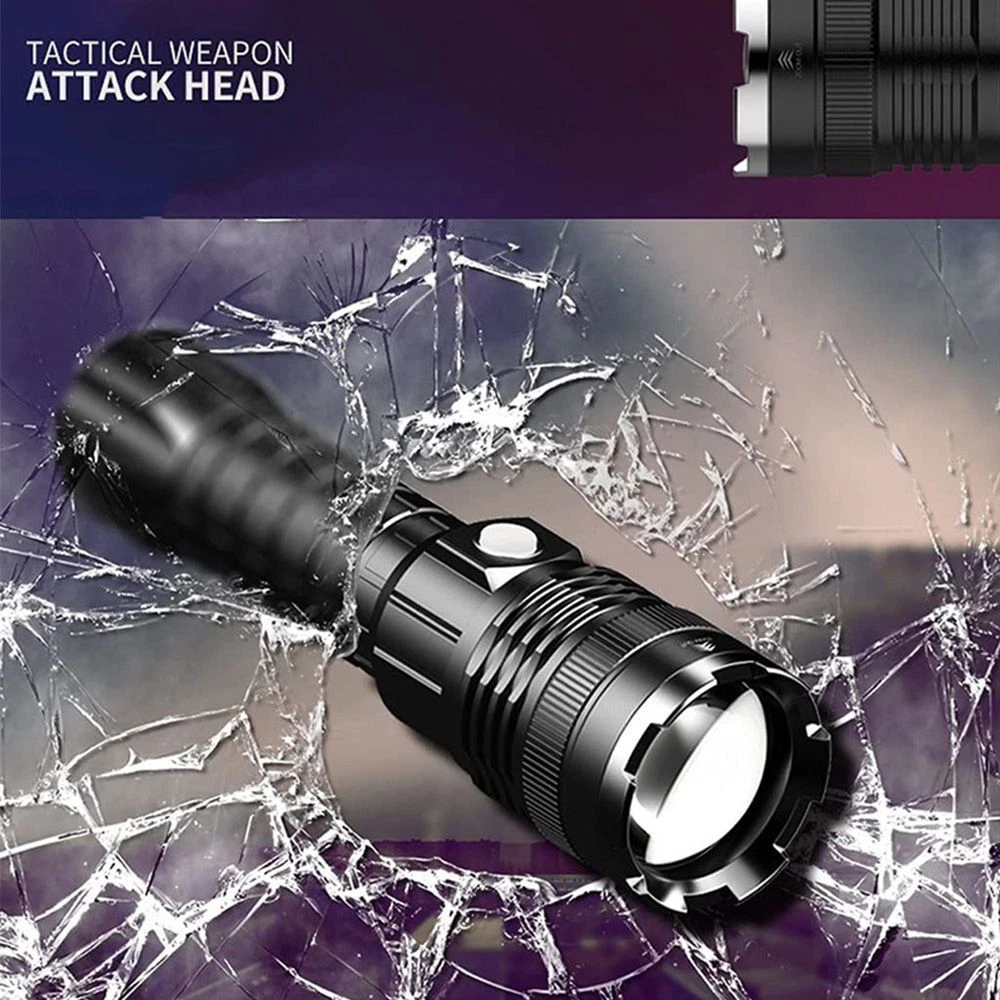 LED Torch Flashlight Light Rechargeable Camping Outdoor