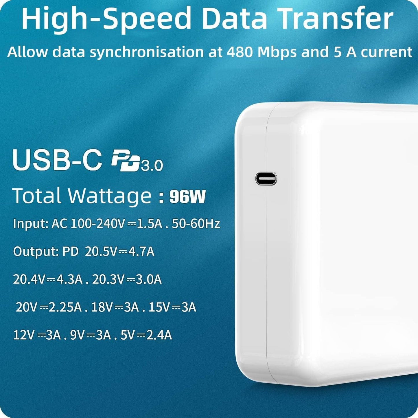 Replacement Macbook Charger 96W