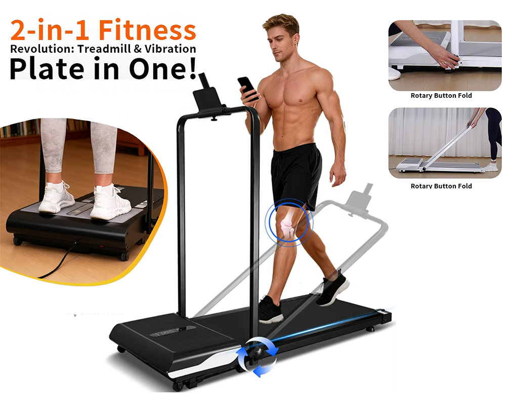 Treadmill with Vibration Plate