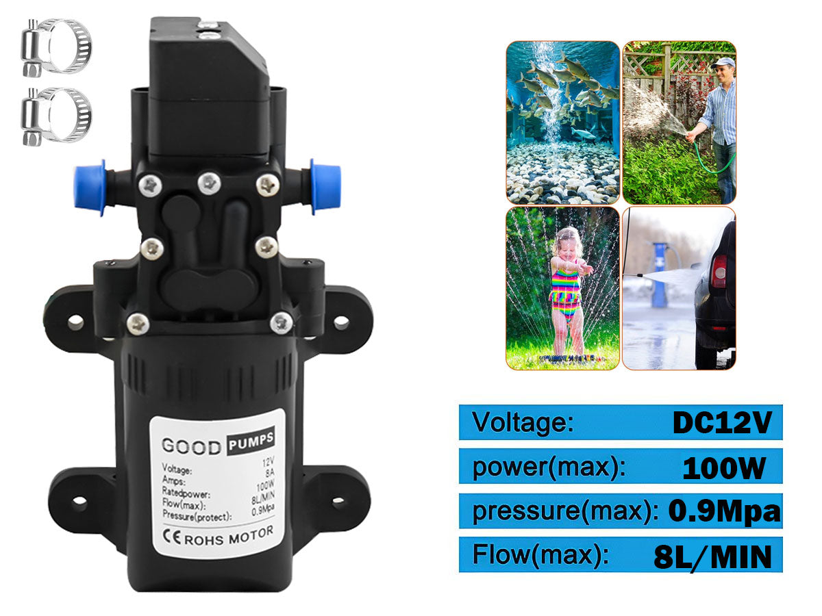 Water pump 12V Diaphragm Pump High Pressure