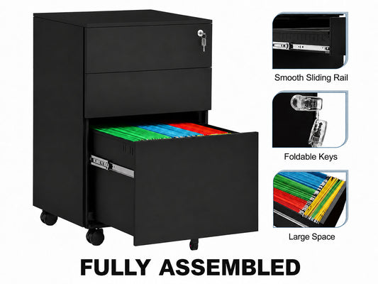 Office Filing Cabinet with Wheels