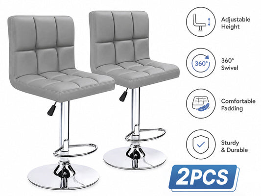 Bar Stool Height Adjustable Bar Stool Set of 2pcs