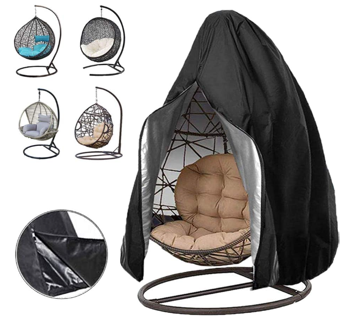 Patio Hanging Egg Chair Cover - Waterproof Outdoor Single Seat Swing Egg Chair
