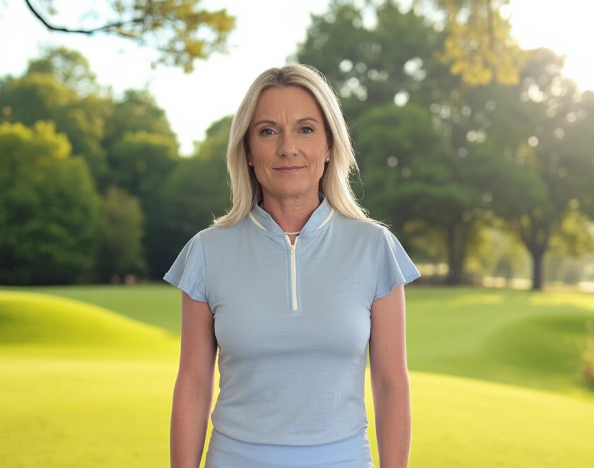 Women's Flutter Sleeve Merino Golf Top