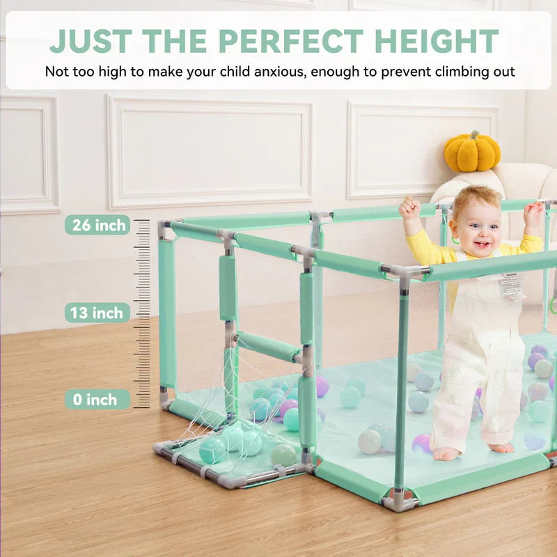 Portable Baby Kids Playpen Fence Gate Wall Fence