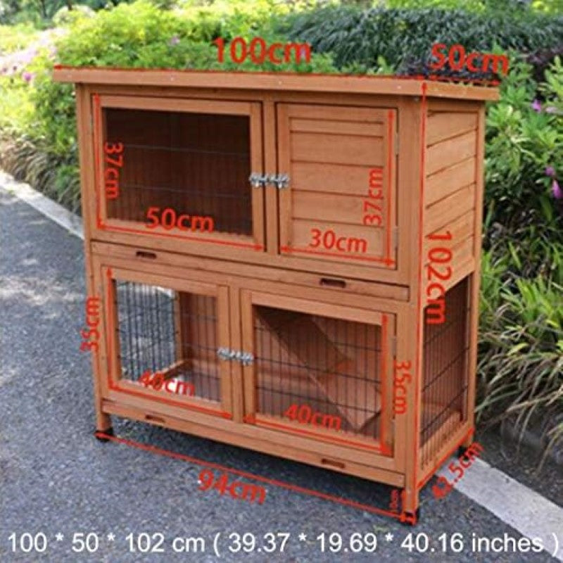 Safe outdoor rabbit shelter