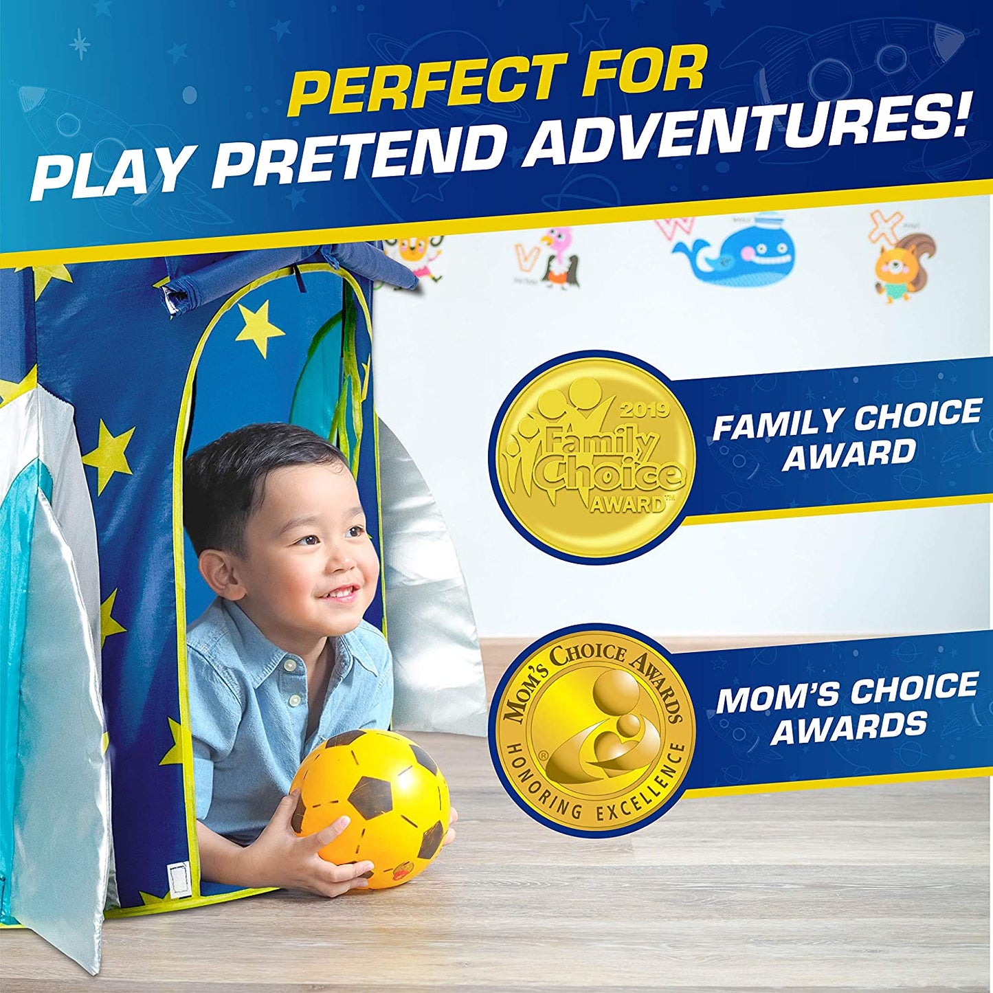 Play tent with storage bag