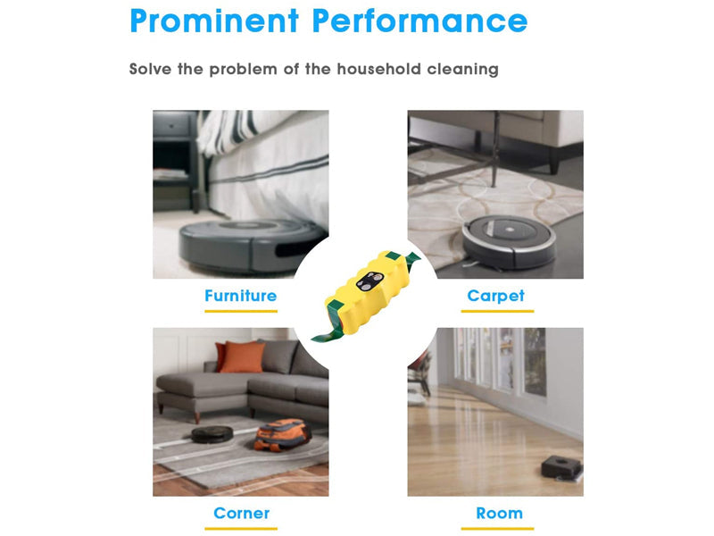 Battery pack with yellow and green color
