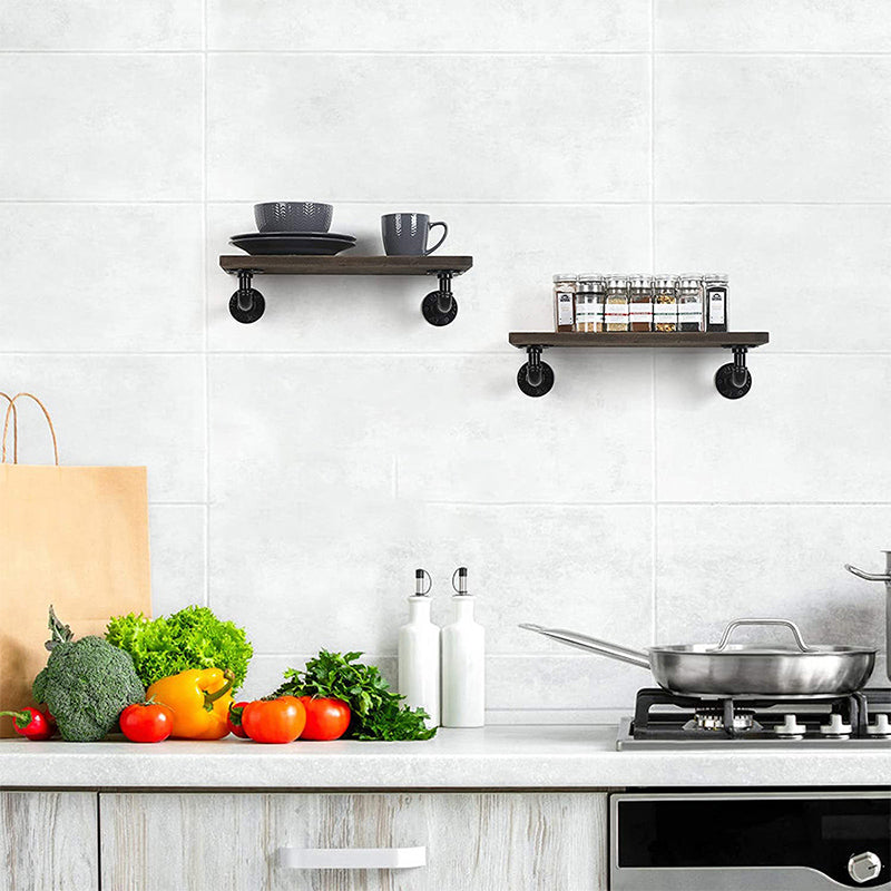 black painted shelf bracket
