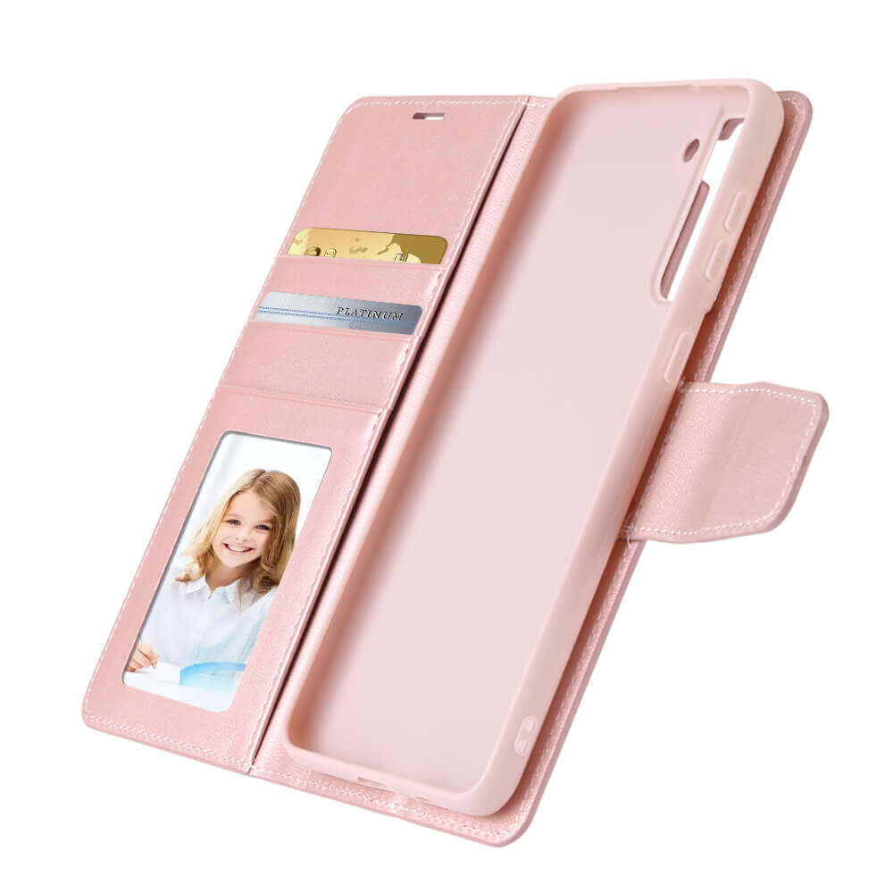 Hanman Mill Series Leather Wallet Flip Case Compatible with OPPO A40 2024