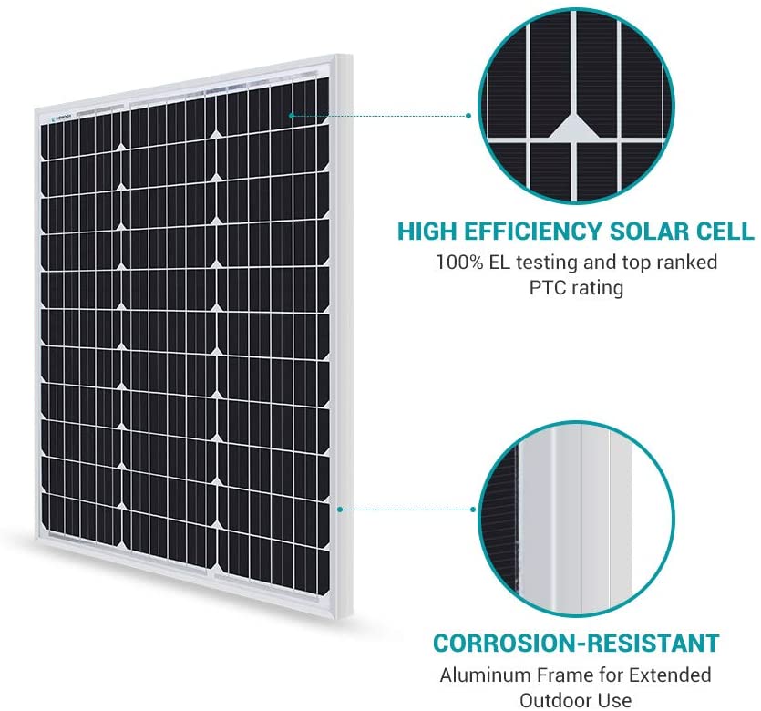 Monocrystalline Solar Panel 50W 12V