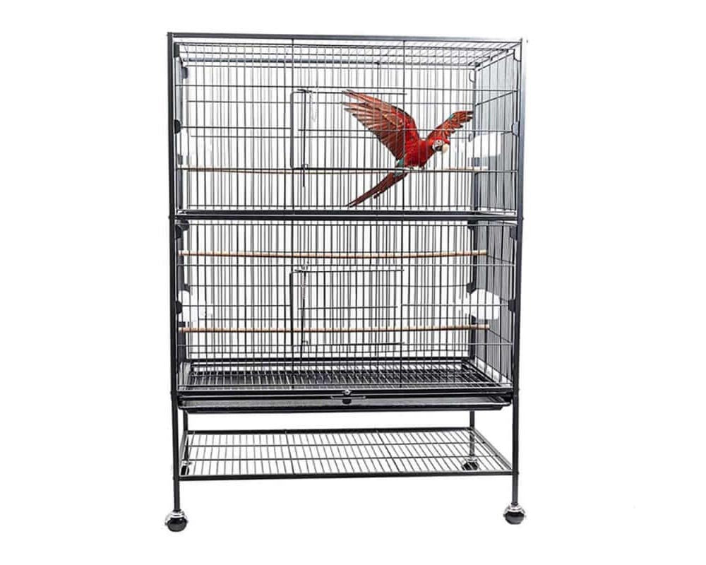 Bird Cage Parrot Aviary Perch Carrier
