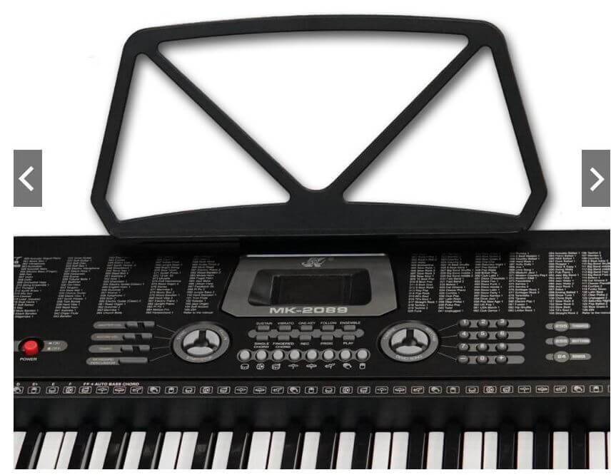 keyboard with rhythms