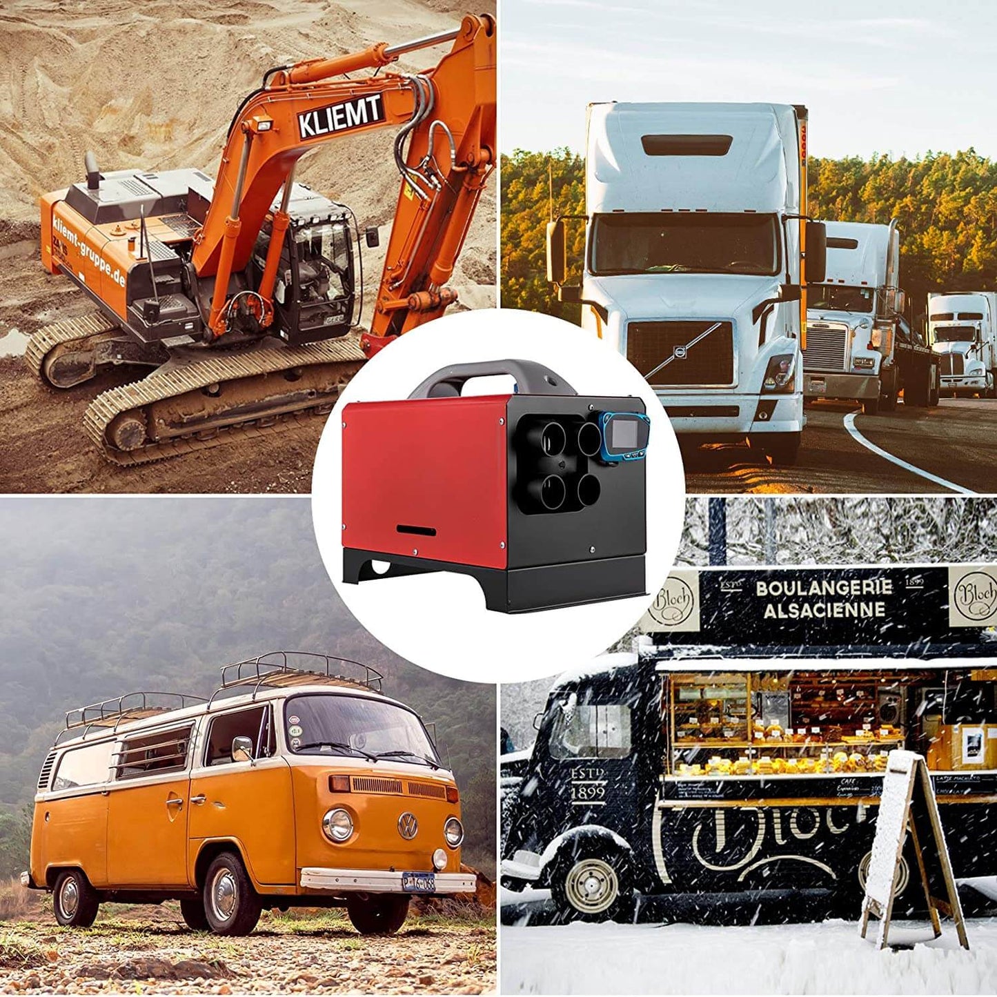 Diesel Air Heater 5KW 12V Full Kit