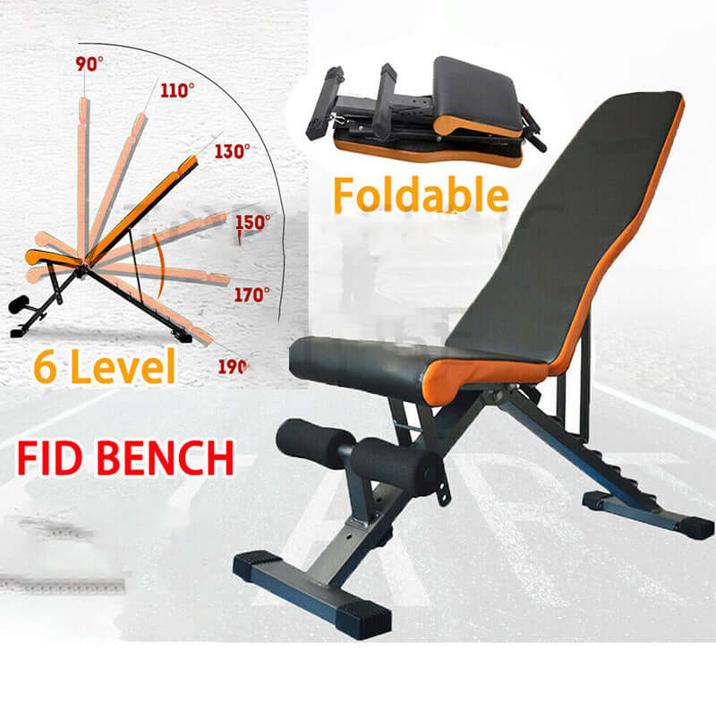 Padded fitness bench