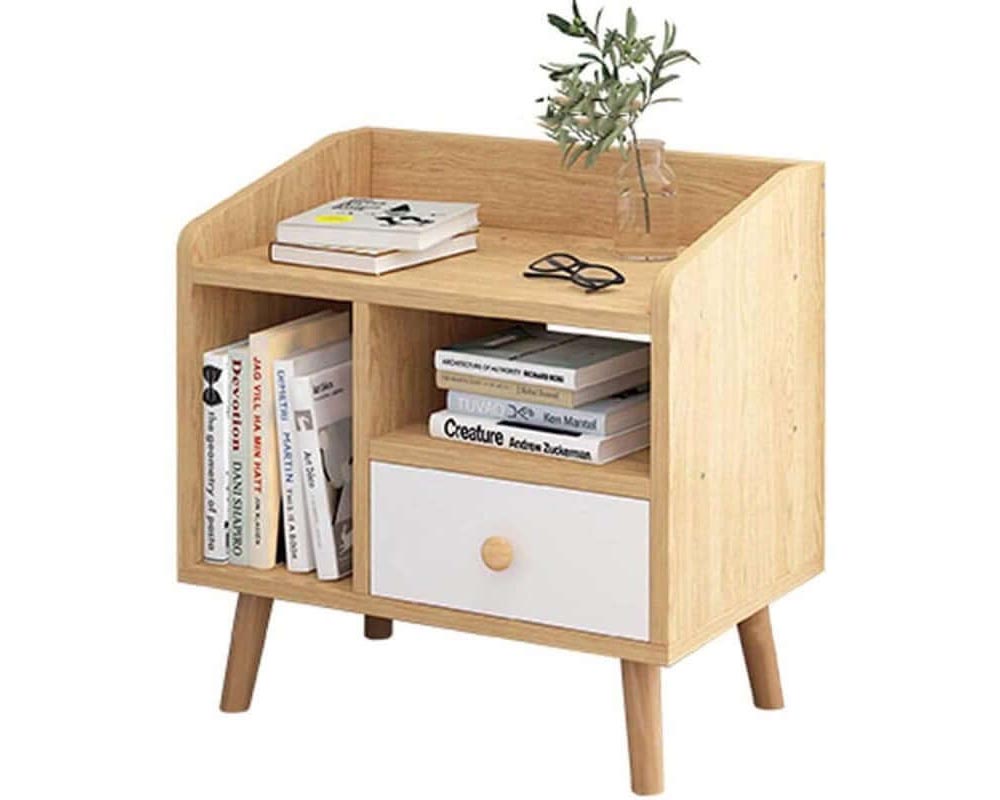 Wooden bedside furniture