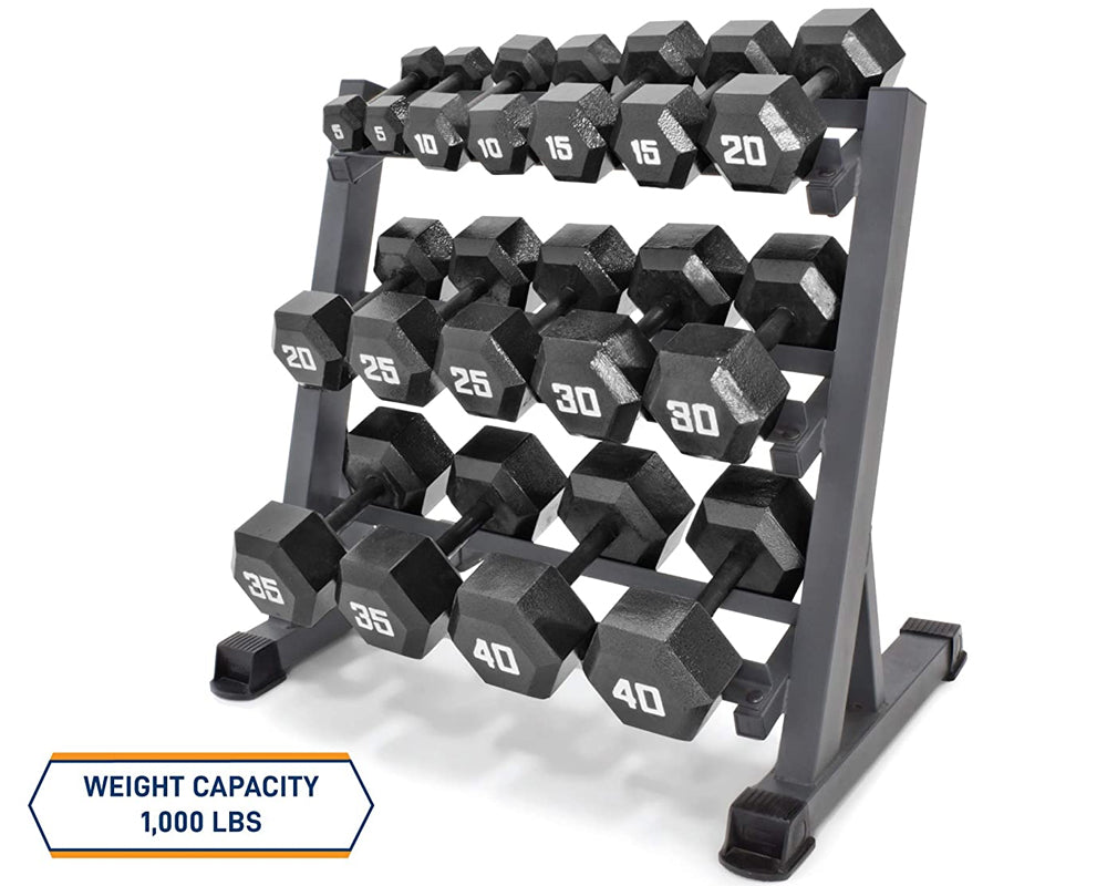 Compact dumbbell rack stand