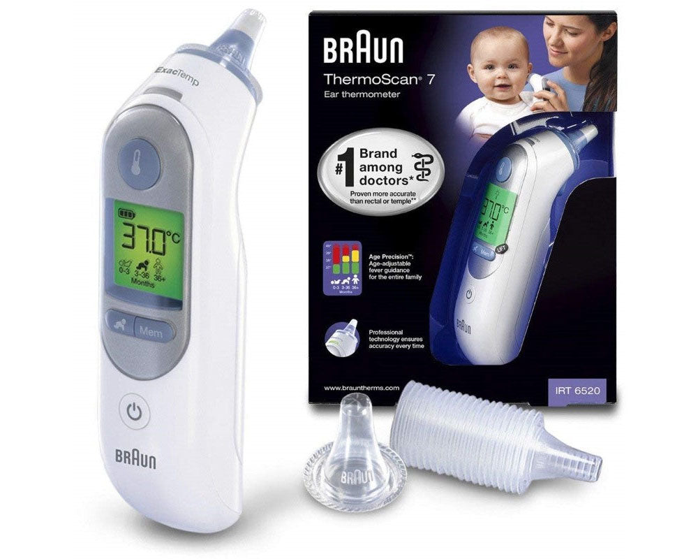 Braun thermometer packaging