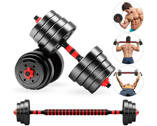 Adjustable barbell and dumbbells
