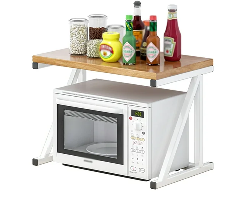 Kitchen shelf for microwave