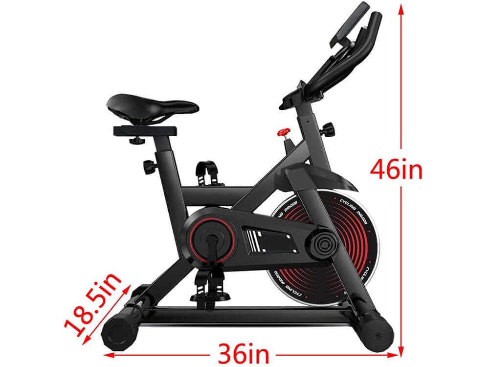 Quiet belt drive exercise bike
