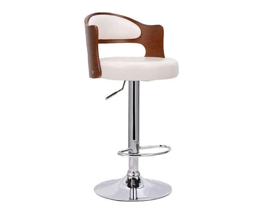 Bar stool with padded PU leather
