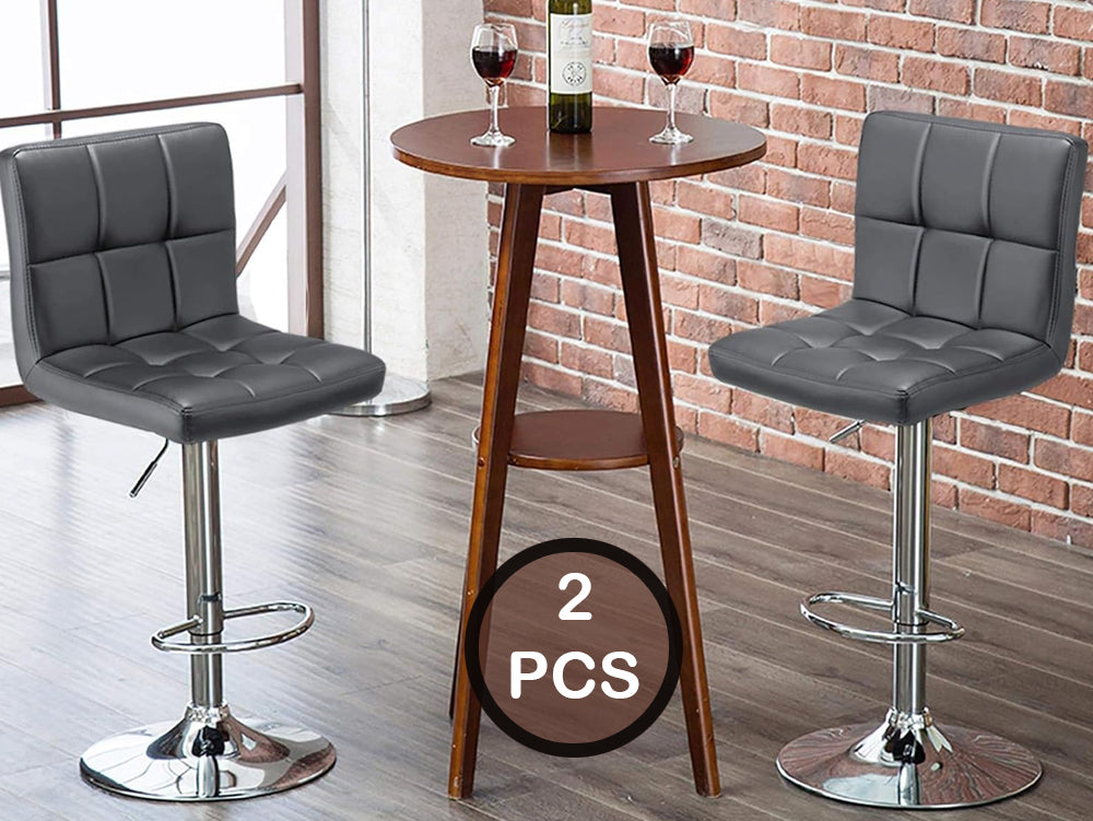 Bar stools side view gray