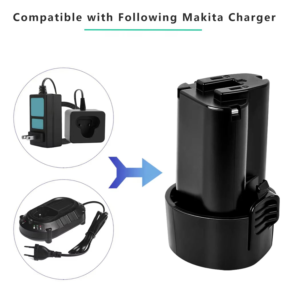 Replacement Makita Battery, 18V Battery For Makita BL1013 10.8V 2.0AH