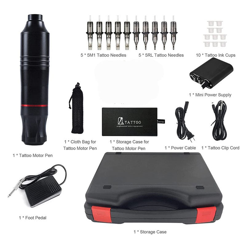 adjustable voltage tattoo kit