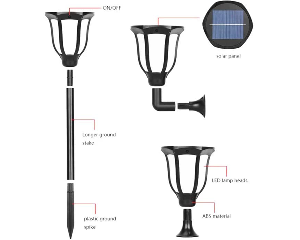 Solar Light – Solar Light with Realistic Flame for Garden Decor