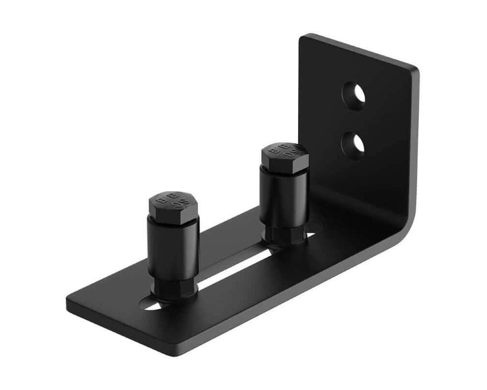 Barn door roller close up