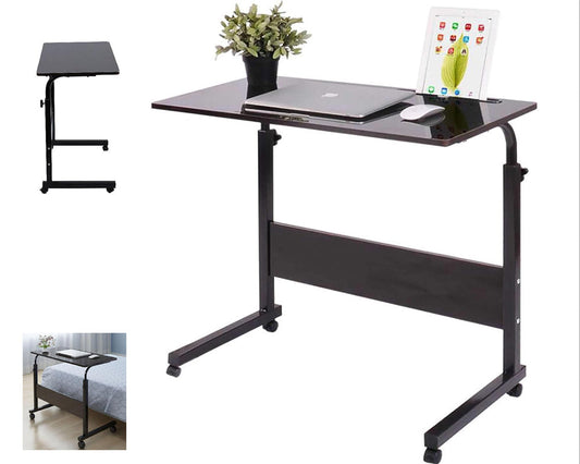 black bedside laptop table