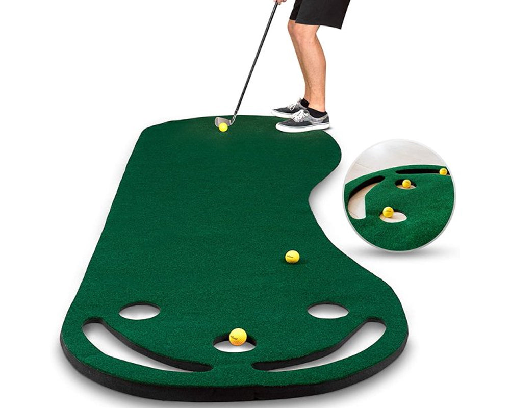 Golf putting mat for home use