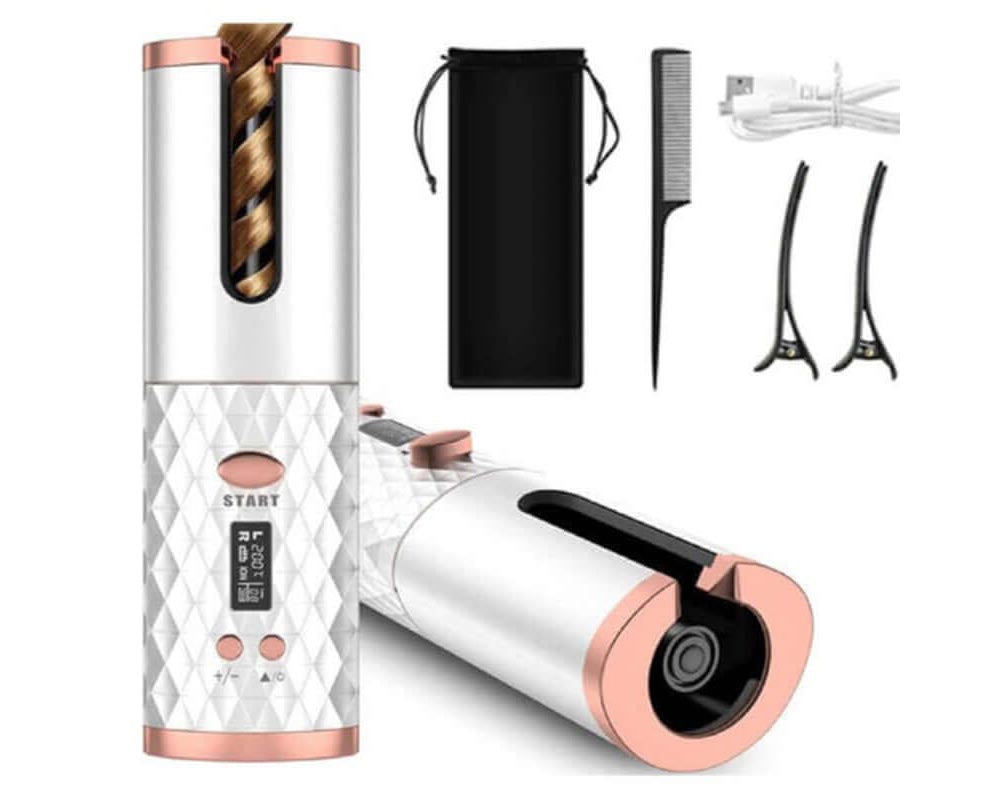 hair curler with brush tool