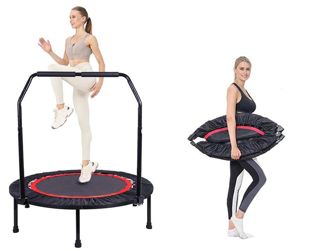 Foldable rebounder trampoline