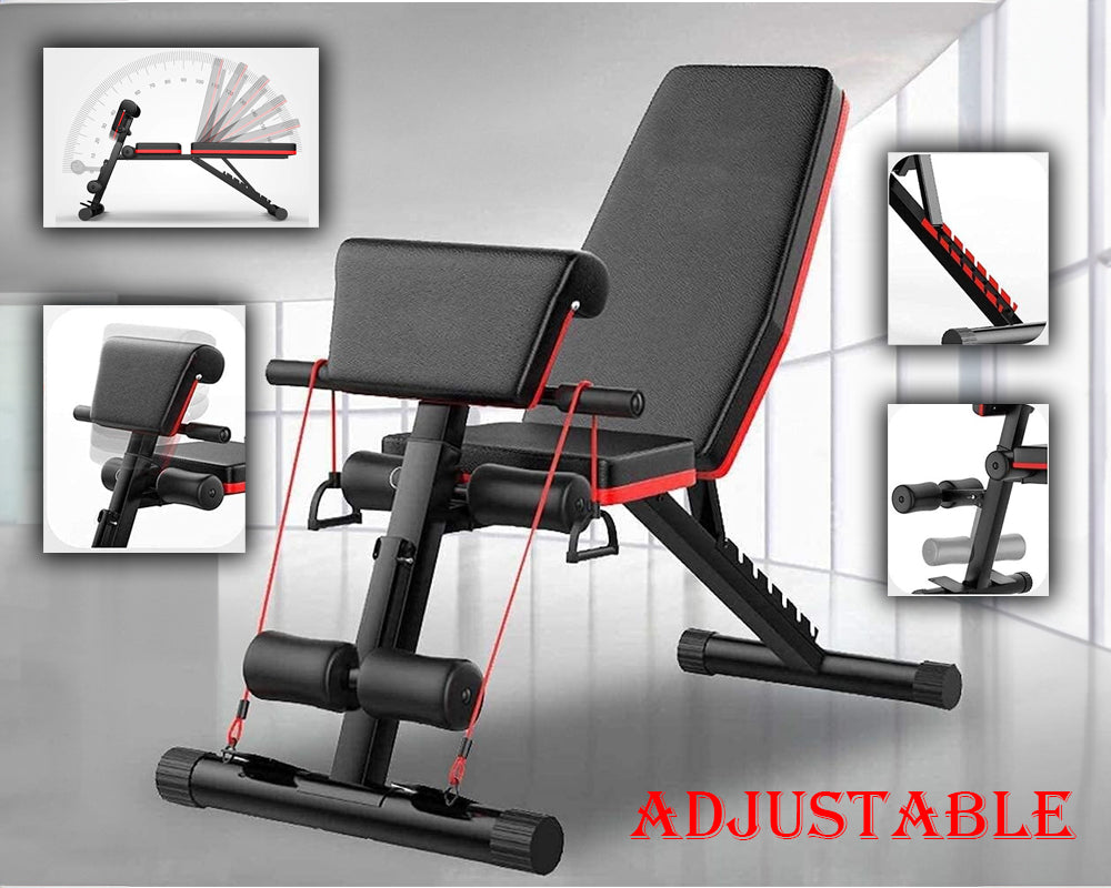 Weight bench with footrest