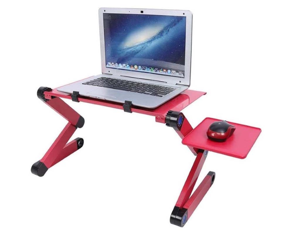 black folding desk