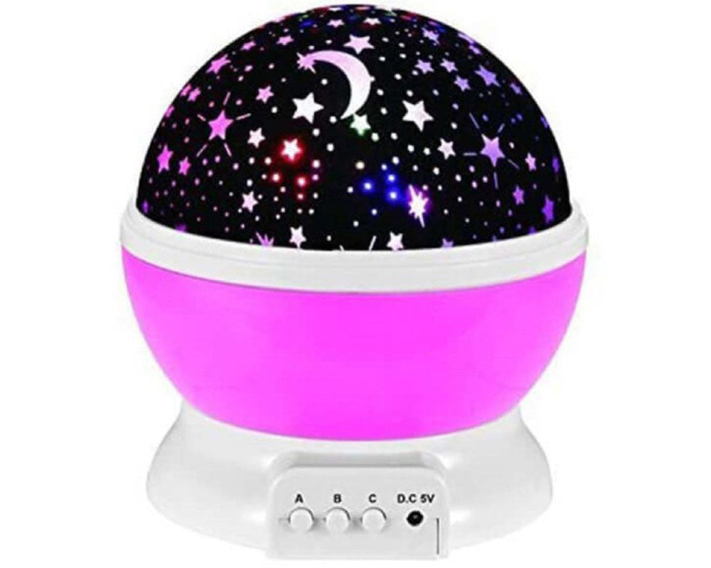 Star projector with moon cover