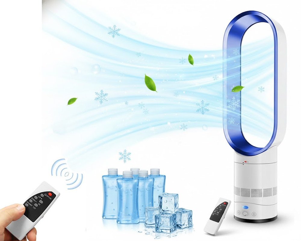 Indoor bladeless fan for office